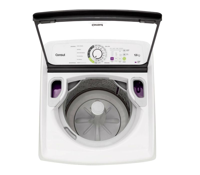 Máquina de lavar: Lavadora de roupas 12Kg Consul CWS12AB - Tampa aberta