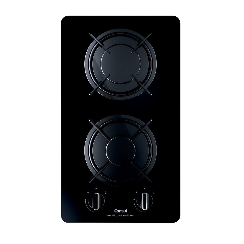 Cooktop 2 Bocas a Gás Consul com Mesa de Vidro - CDC31AE Menor preço em Cooktop 2 Bocas a Gás Consul com Mesa de Vidro - CDC31AE