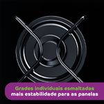 Boca do cooktop com grade individual