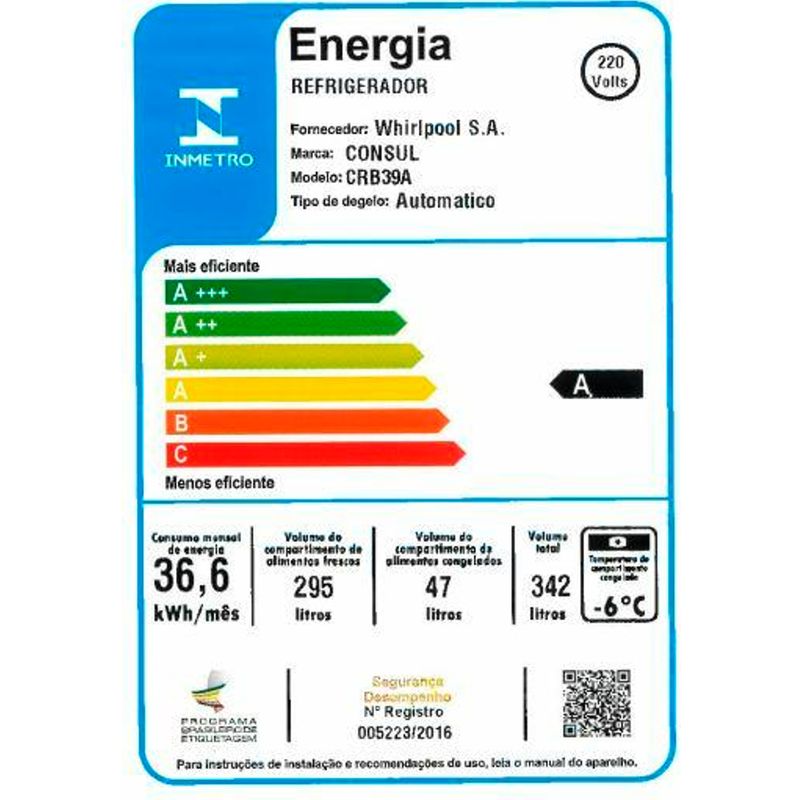 geladeira-consul-crb39abbna-selo-inmetro-220v