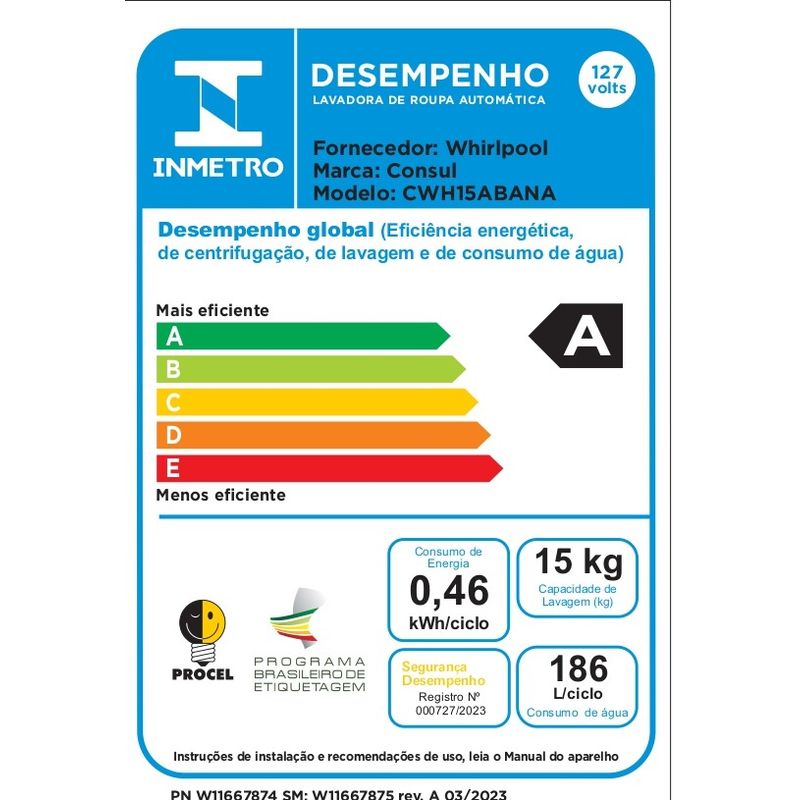 Consul_Lavadora_CWH15AB_Selo_Digital_Inmetro_127v