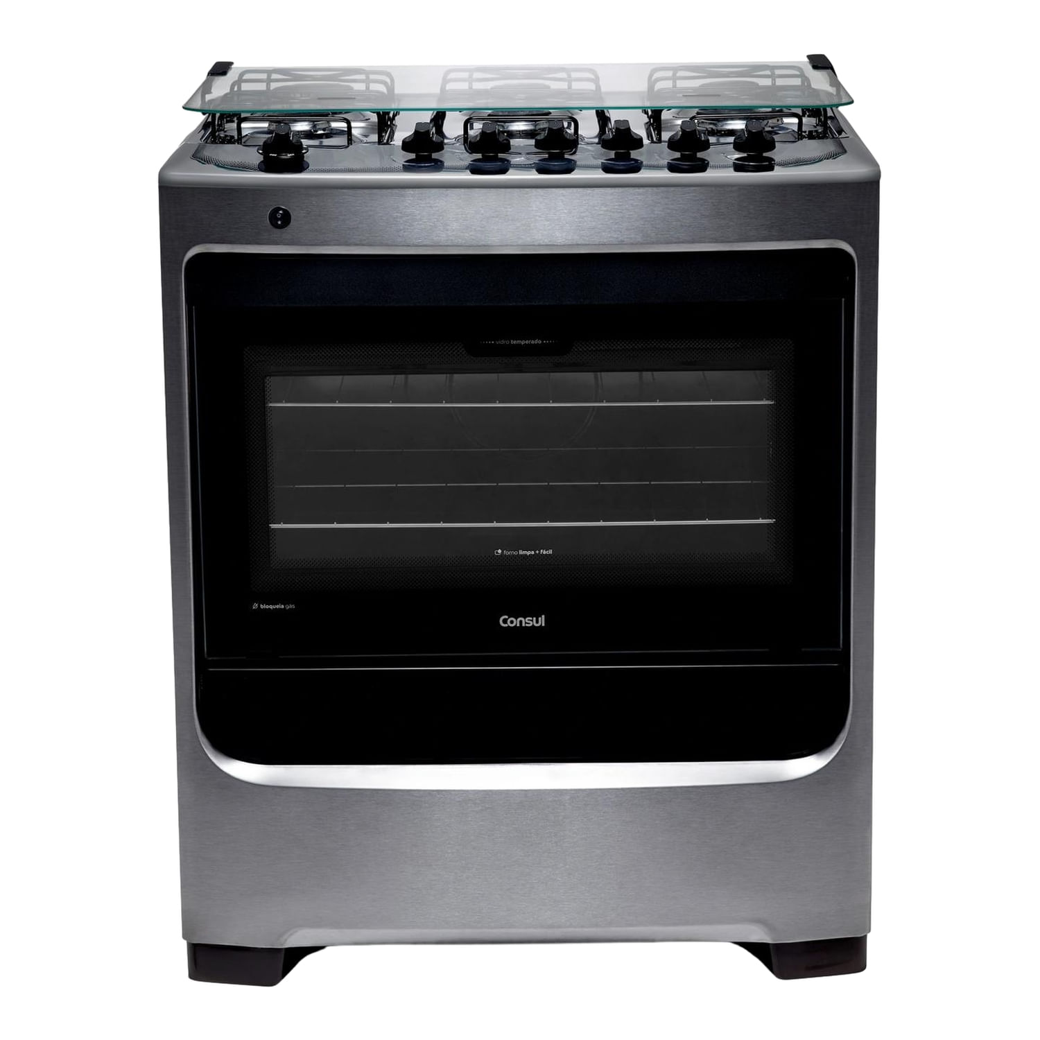 Fogão Consul 6 Bocas Cor Inox com Botões Removíveis e Vidro Interno Vedado - CFS6NAR é boa?