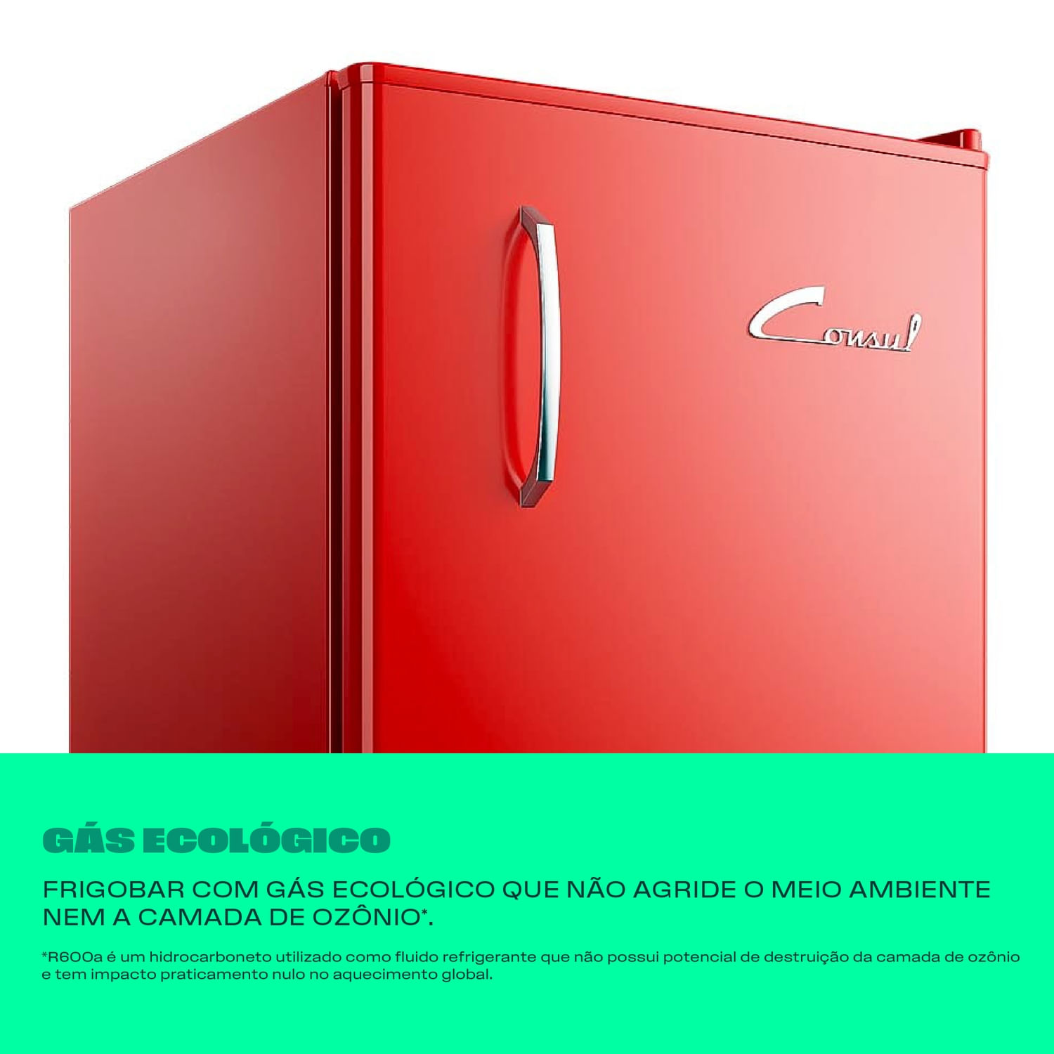 Frigobar Consul Retrô 117 Litros Vermelho Carmim - CRA12MV | Consul