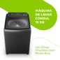 Máquina de Lavar Consul 15Kg Cinza Chumbo com Modo Eco - CWN15A9