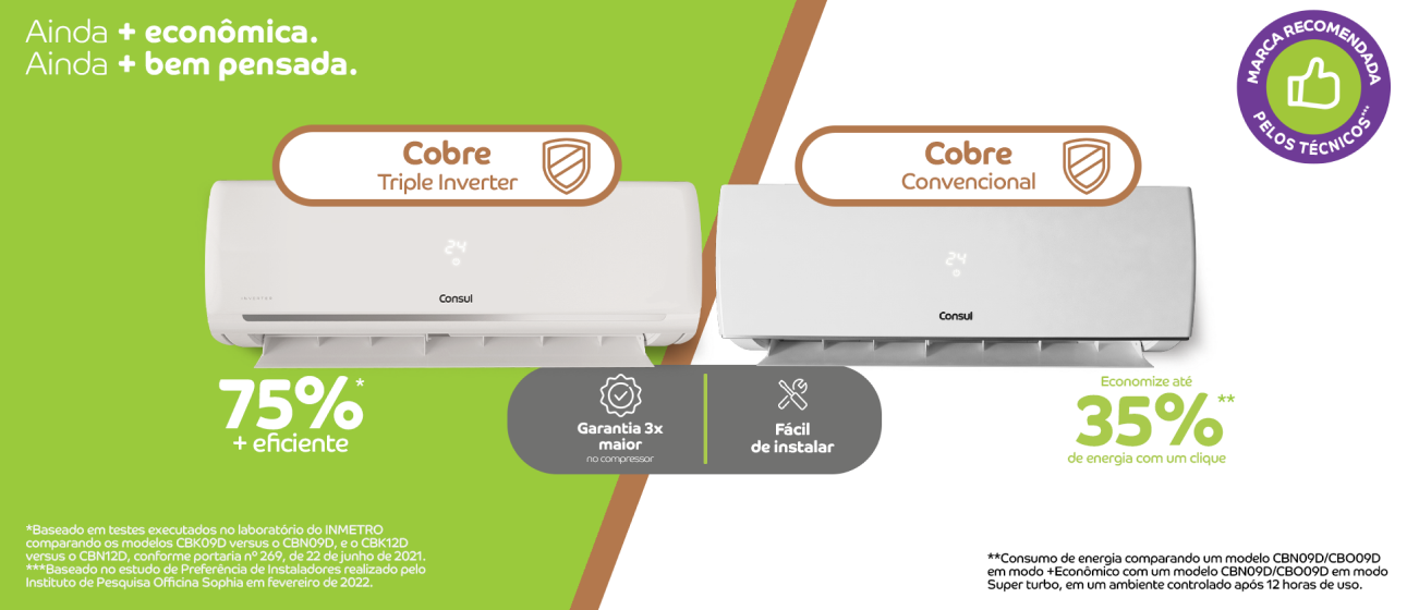 Ar condicionado - linha cobre